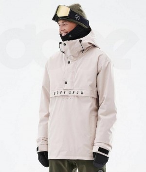 Beige Men's Dope Legacy Snowboard Jackets | India_D1447