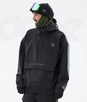 Black Men's Dope Cyclone Snowboard Jackets | India_D1895