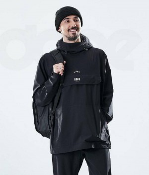 Black Men's Dope Drizzard Outdoor Jackets | India_D1301