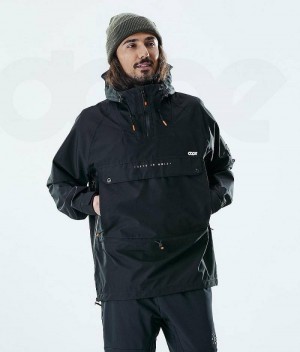 Black Men's Dope Hiker Outdoor Jackets | India_D1220