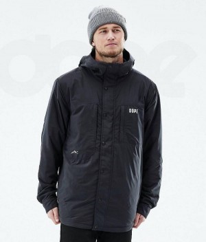 Black Men's Dope Insulated Outdoor Jackets | India_D1866