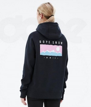 Black Women's Dope Common W Hoodies | India_D2110