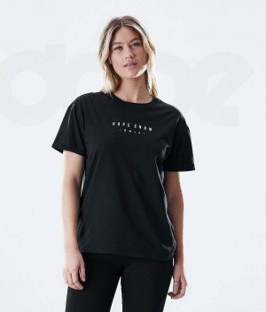 Black Women's Dope Regular T-shirts | India_D2284