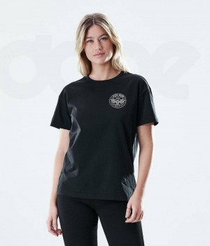 Black Women's Dope Regular T-shirts | India_D1827