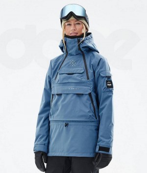 Blue Women's Dope Akin W Snowboard Jackets | India_D1711
