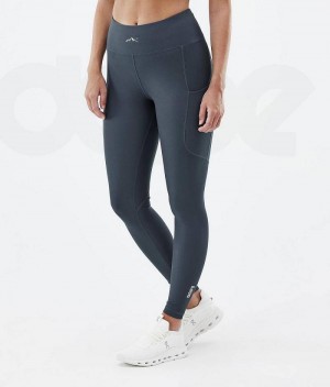 Blue Women's Dope Lofty Tech Leggings | India_D1670