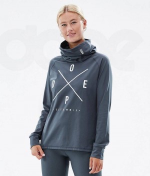 Blue Women's Dope Snuggle W Base Layer Tops | India_D1144