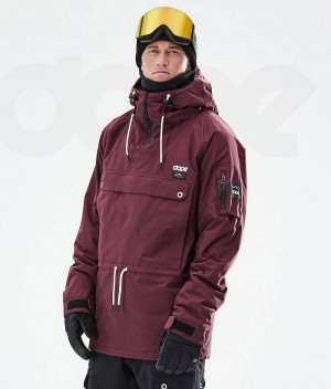 Burgundy Men's Dope Annok 2021 Ski Jackets | India_D1255
