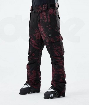 Burgundy Men's Dope Iconic 2021 Ski Pants | India_D1933