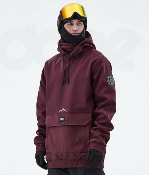 Burgundy Men's Dope Wylie Ski Jackets | India_D1358