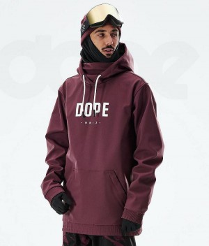 Burgundy Men's Dope Yeti 2021 Ski Jackets | India_D2066