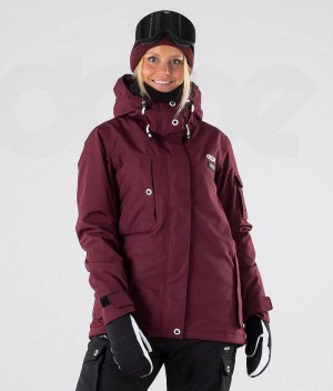 Burgundy Women's Dope Adept W 2019 Snowboard Jackets | India_D1751