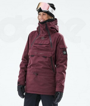 Burgundy Women's Dope Akin W 2019 Snowboard Jackets | India_D1448