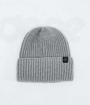 Grey Women's Dope Chunky Beanies | India_D1857