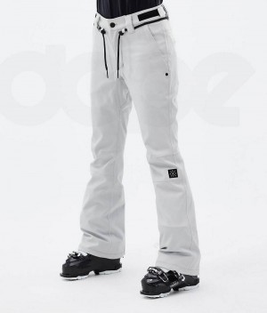 Light Grey Women's Dope Tigress W Ski Pants | India_D2305