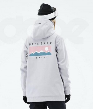Light Grey Women's Dope Yeti W 2021 Snowboard Jackets | India_D1967