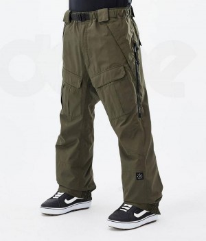 Olive Men's Dope Antek Snowboard Pants | India_D2356