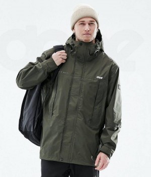 Olive Men's Dope Ranger Light Outdoor Jackets | India_D1123