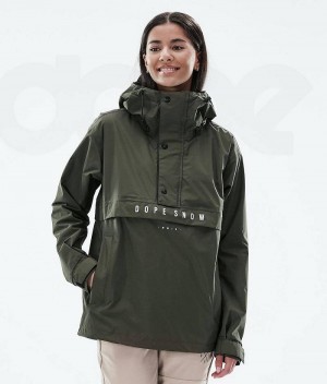 Olive Women's Dope Legacy Light W Outdoor Jackets | India_D1271