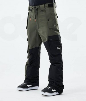 Olive / Black Men's Dope Adept 2021 Snowboard Pants | India_D1084