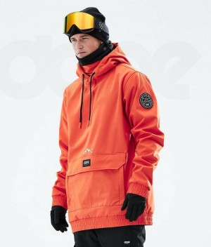Orange Men's Dope Wylie Ski Jackets | India_D1645