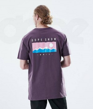 Purple Men's Dope Daily T-shirts | India_D1520