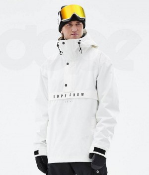 White Men's Dope Legacy Snowboard Jackets | India_D1253
