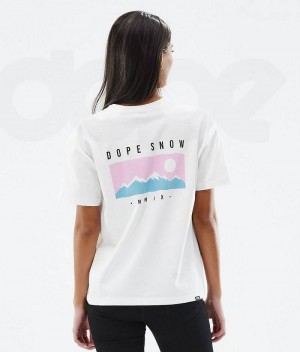 White Women's Dope Standard W T-shirts | India_D2308