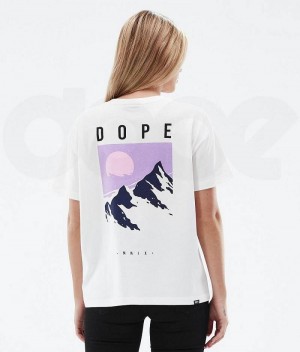 White Women's Dope Standard W T-shirts | India_D1600