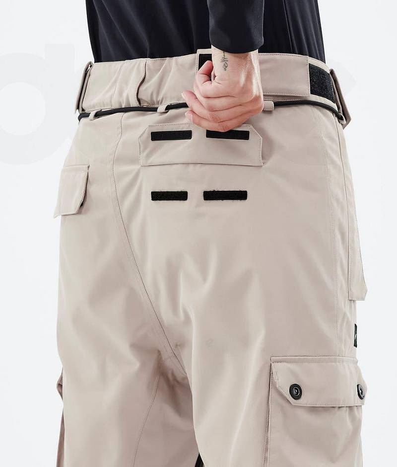Beige Women's Dope Iconic W Snowboard Pants | India_D1607