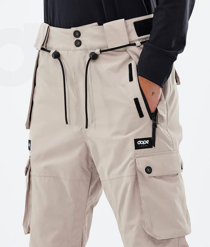 Beige Women's Dope Iconic W Snowboard Pants | India_D1607