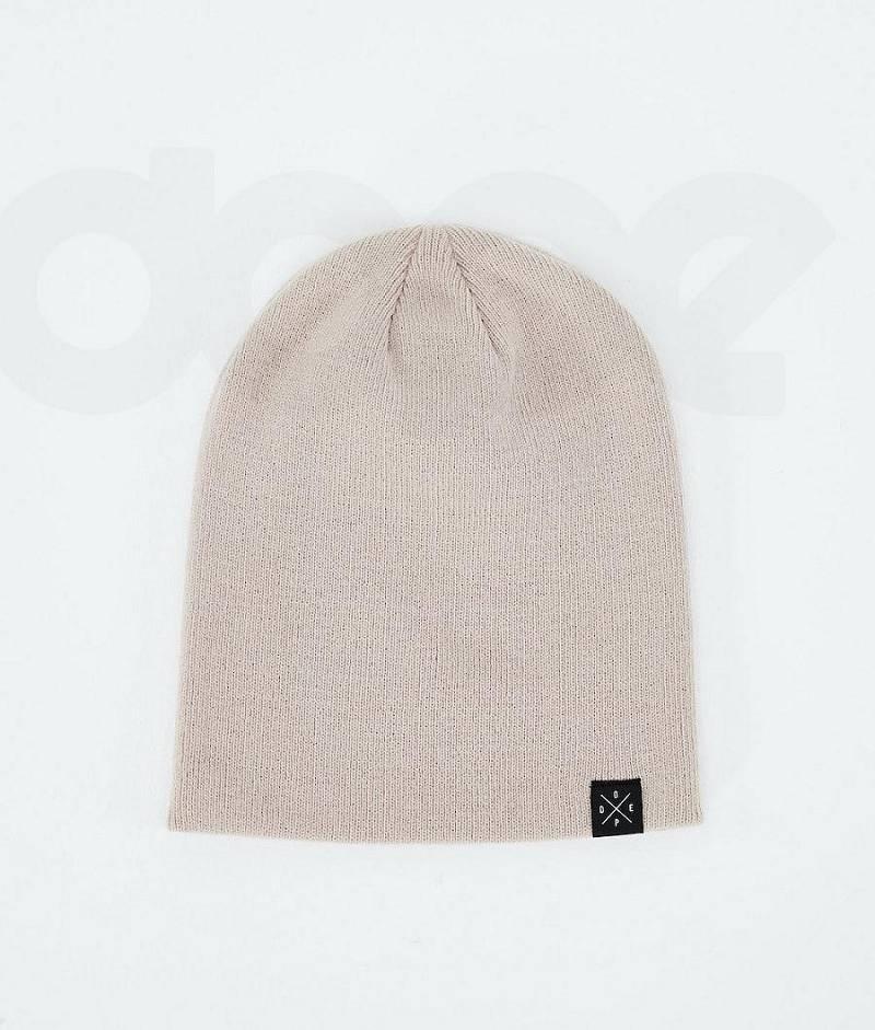 Beige Women's Dope Solitude Beanies | India_D2263