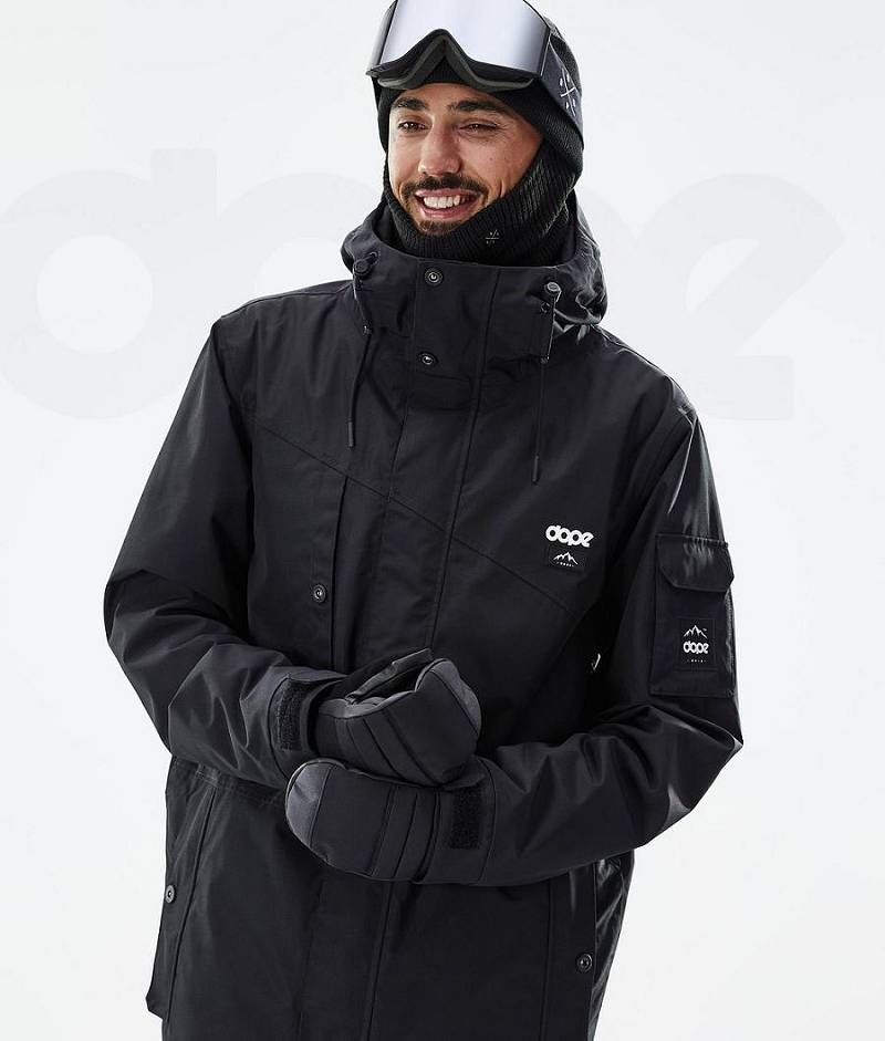 Black Men's Dope Adept Ski Jackets | India_D1773