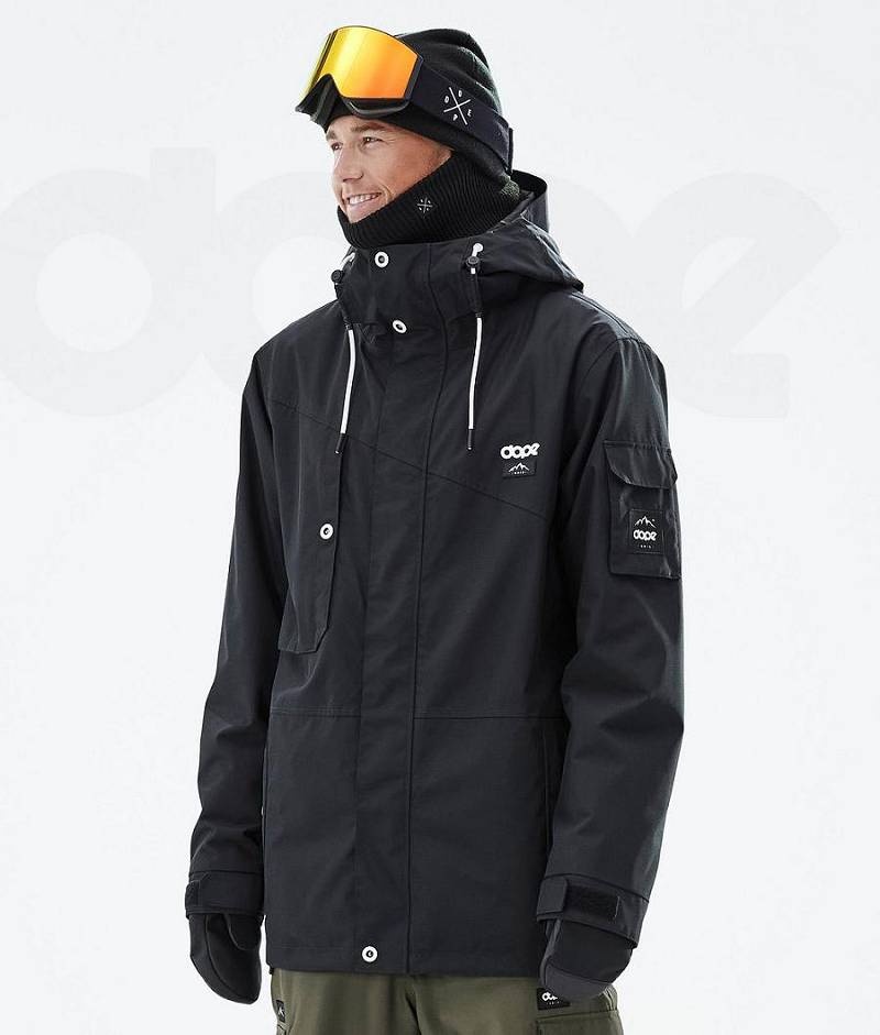 Black Men\'s Dope Adept Snowboard Jackets | India_D1683