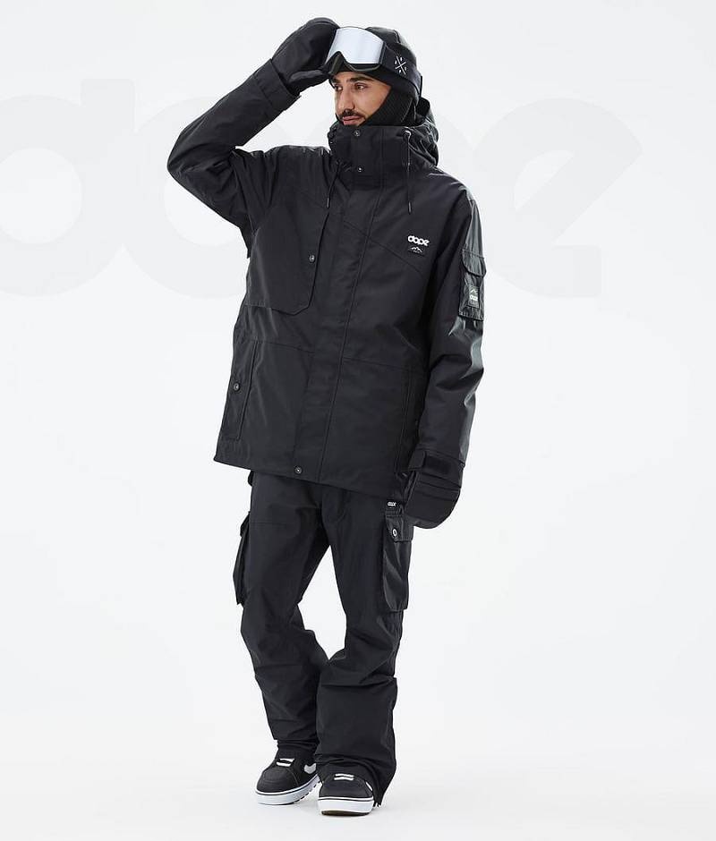Black Men's Dope Adept Snowboard Jackets | India_D1230