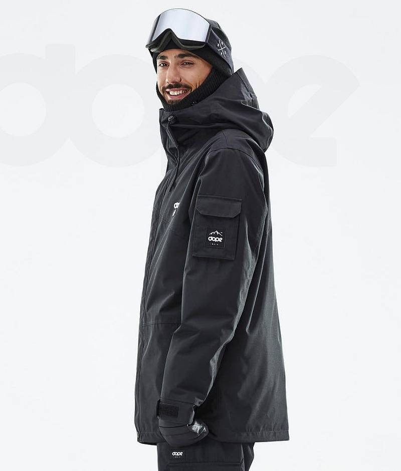 Black Men's Dope Adept Snowboard Jackets | India_D1230
