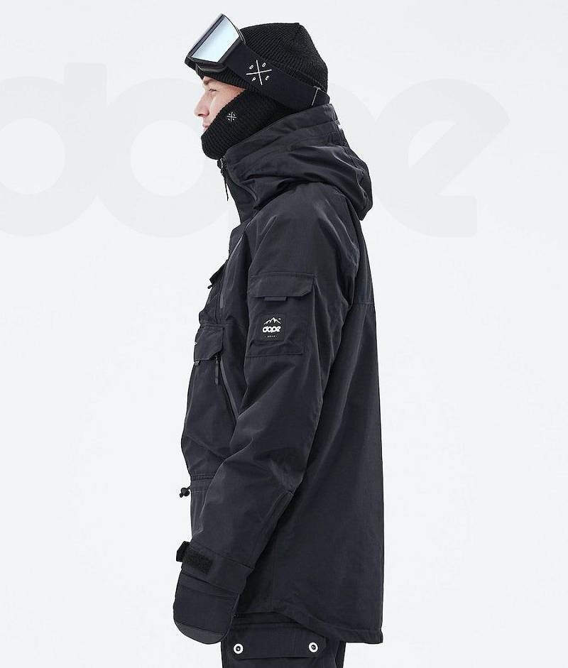 Black Men's Dope Akin 2021 Ski Jackets | India_D2405