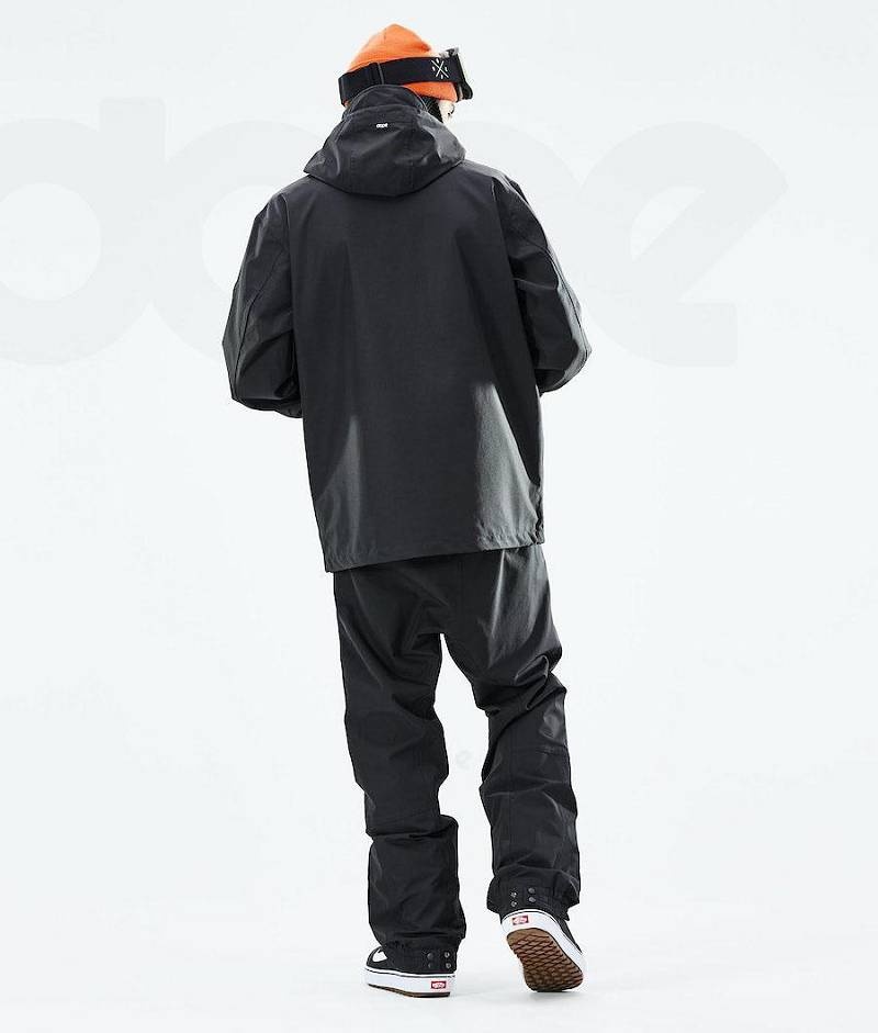 Black Men's Dope Blizzard 2021 Snowboard Jackets | India_D1475