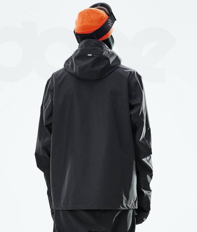 Black Men's Dope Blizzard 2021 Snowboard Jackets | India_D1475