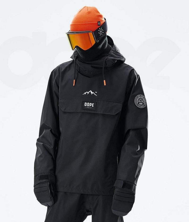 Black Men\'s Dope Blizzard 2021 Snowboard Jackets | India_D1475
