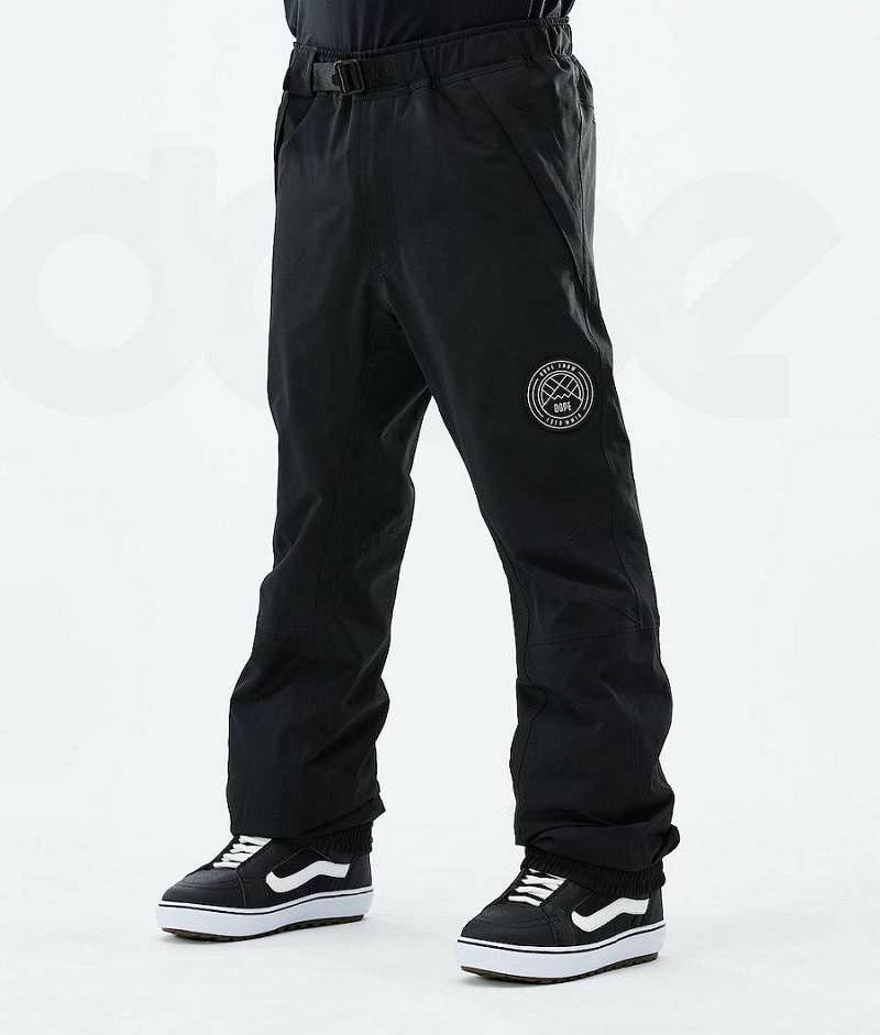 Black Men\'s Dope Blizzard 2021 Snowboard Pants | India_D1231