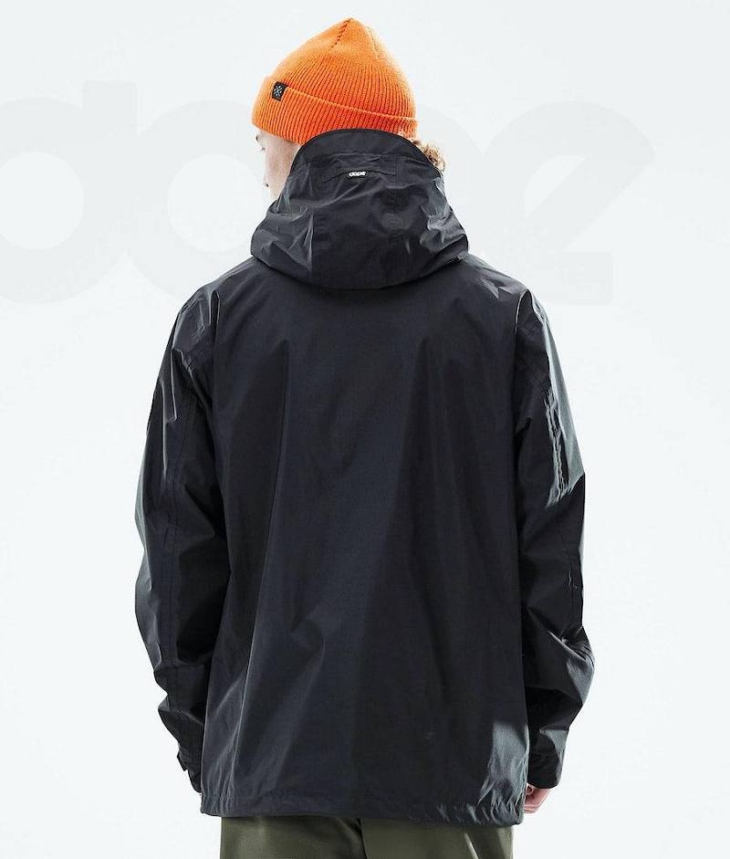 Black Men's Dope Blizzard Light Outdoor Jackets | India_D2299