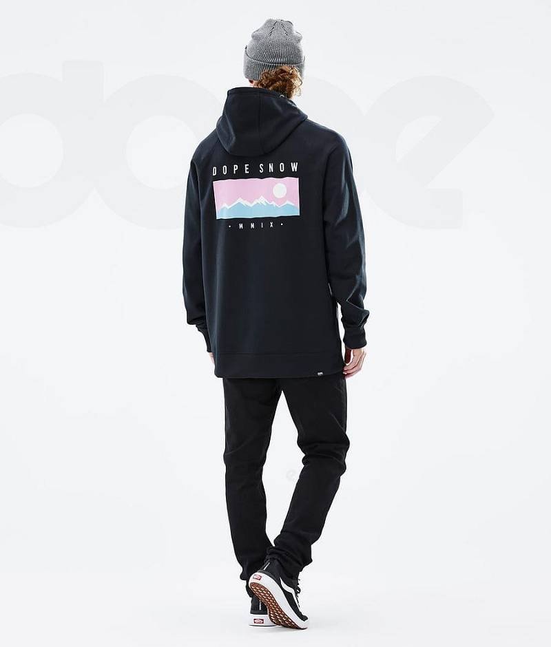 Black Men's Dope Common Hoodies | India_D1635