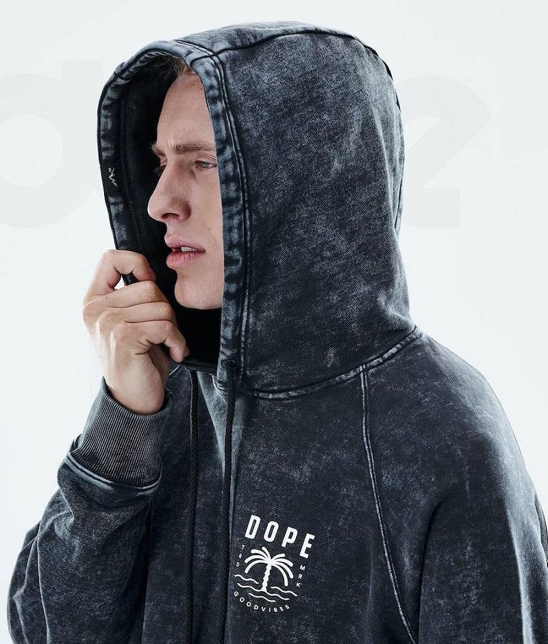 Black Men's Dope Daily Hoodies | India_D1957