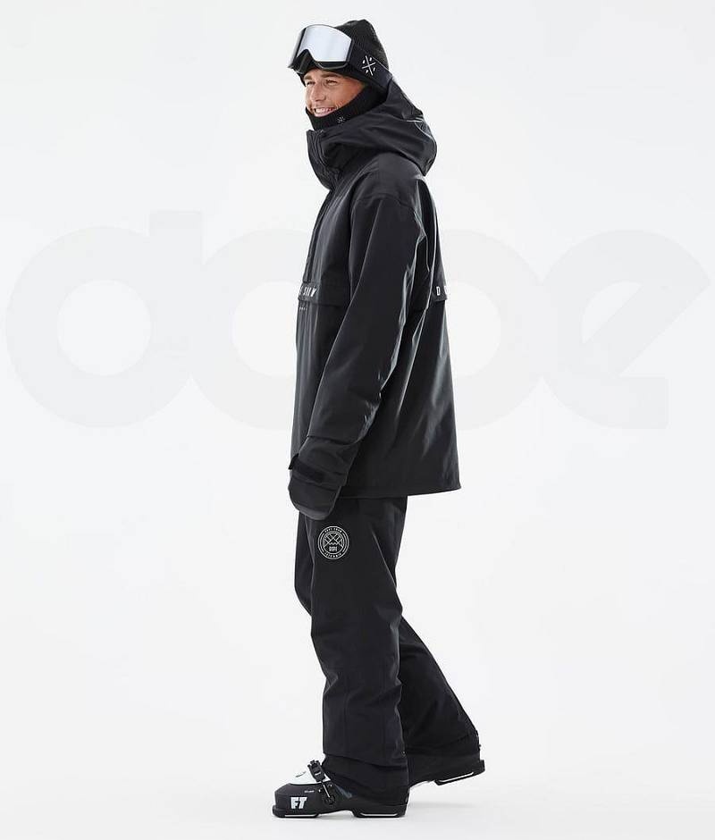 Black Men's Dope Legacy Ski Jackets | India_D2130