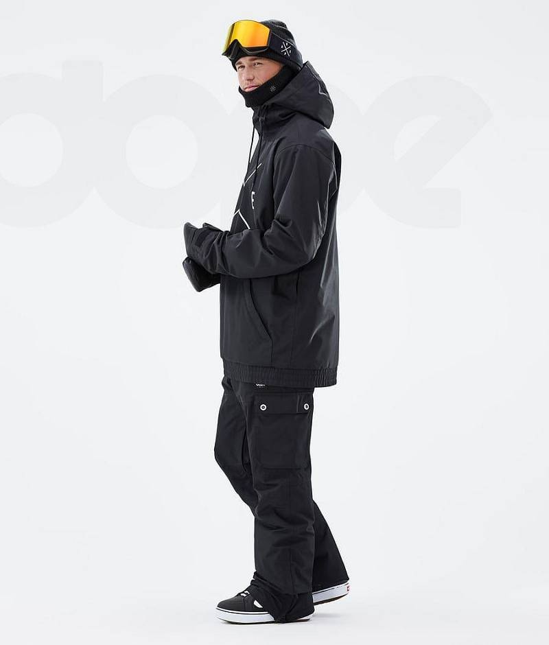 Black Men's Dope Migoo Snowboard Jackets | India_D1778