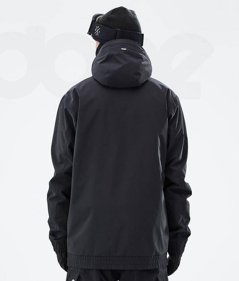 Black Men's Dope Migoo Snowboard Jackets | India_D1778