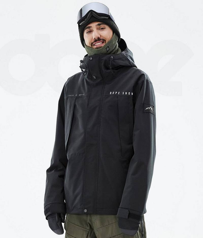 Black Men\'s Dope Ranger Ski Jackets | India_D1138