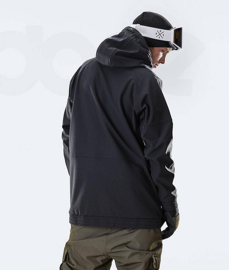 Black Men's Dope Rogue Snowboard Jackets | India_D1708