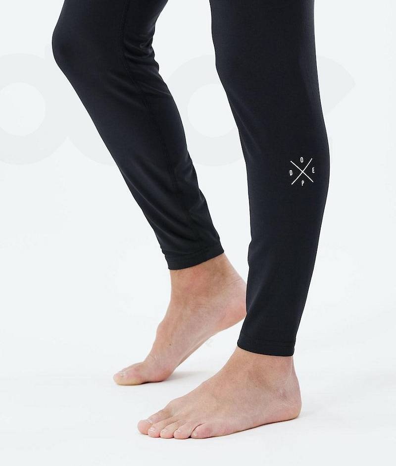 Black Men's Dope Snuggle Base Layer Pants | India_D2264